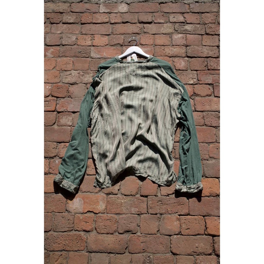 Acne Studios *Grail* Oversized Green Long Sleeve Overshirt